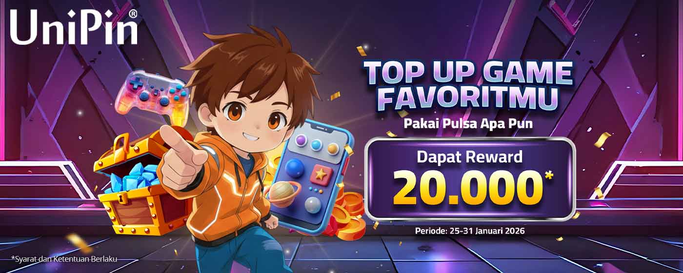 Ambil Reward 20Ribu dengan Top Up Pakai Pulsa!